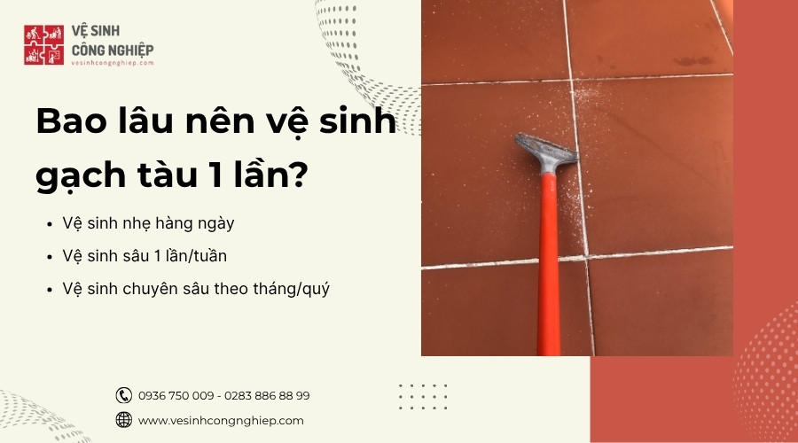 bao lâu nên vệ sinh gạch tàu một lần 