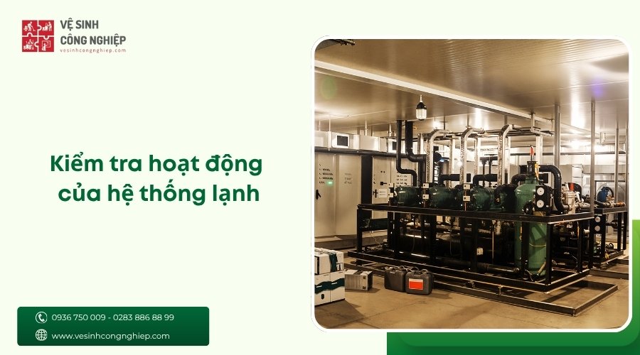 kiểm tra hoạt động của hệ thống lạnh