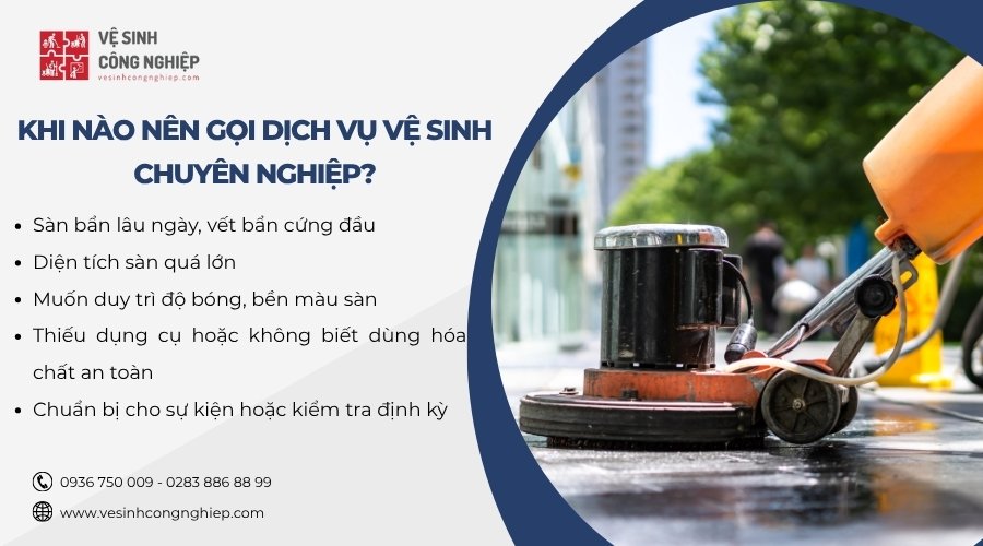 khi nào nên sử dụng dịch vụ vệ sinh sàn epoxy 