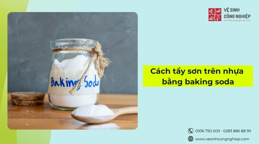 cách tẩy sơn trên nhựa bằng baking soda
