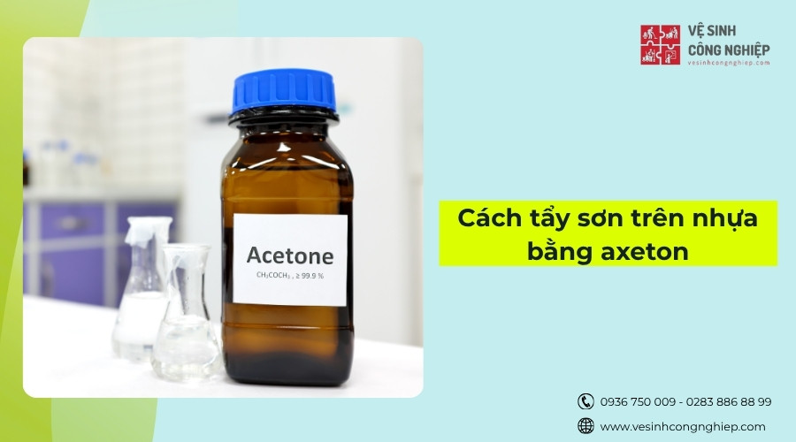 cách tẩy sơn trên nhựa bằng axeton