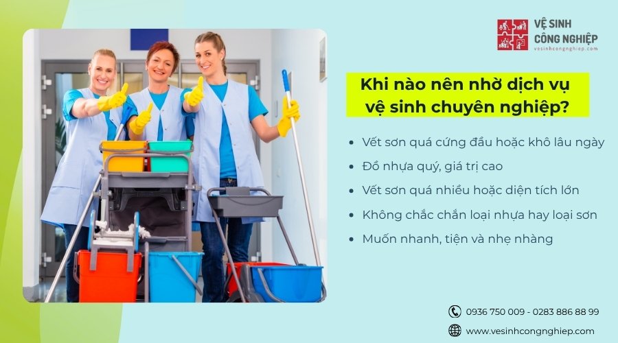 khi nào nên nhờ dịch vụ vệ sinh chuyên nghiệp