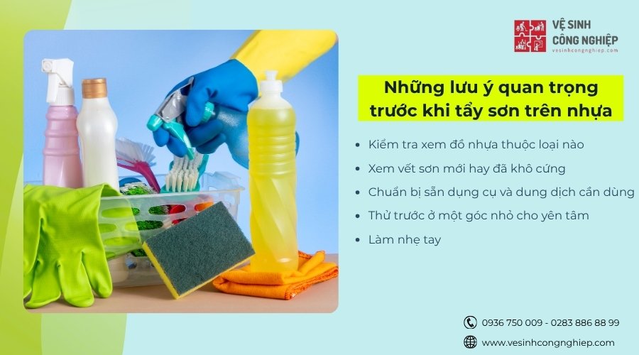 lưu ý quan trọng trước khi tẩy sươn trên nhựa 