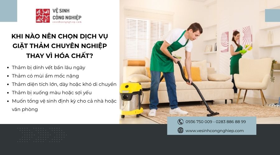 khi nào nên chọn dịch vụ giặt thảm chuyên nghiệp