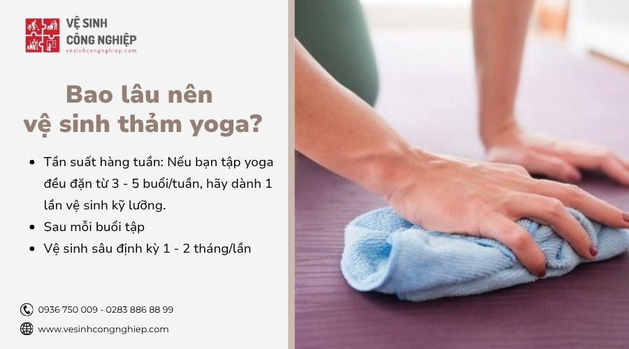 bao lâu nên vệ sinh thảm yoga