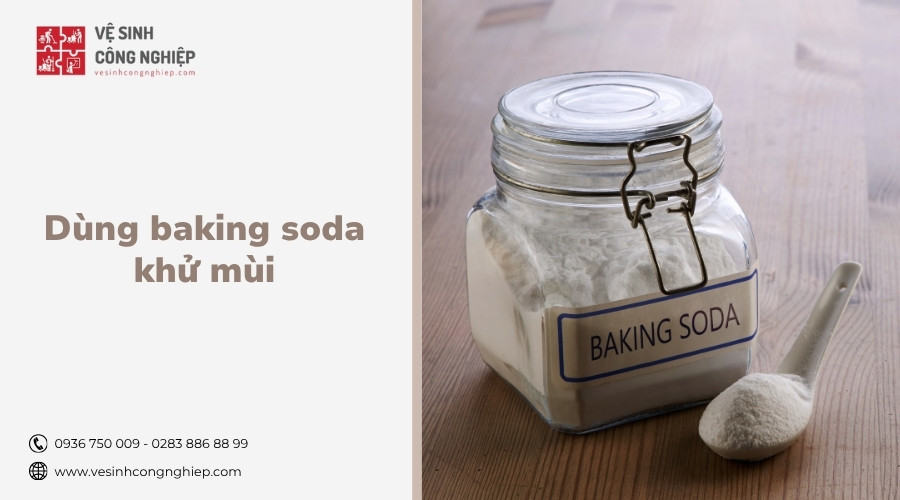 dùng baking soda khử mùi 