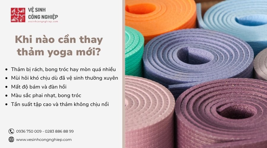 khi nào cần thay thảm yoga mới