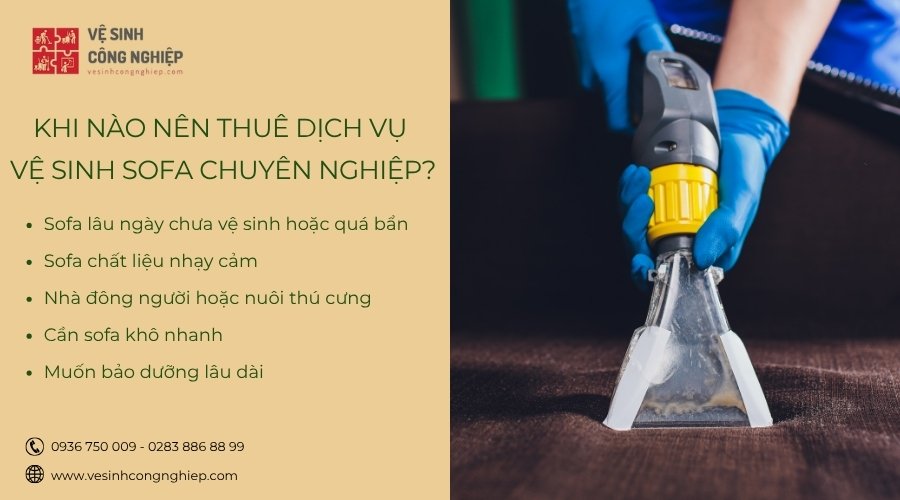khi nào nên thuê dịch vụ vệ sinh sofa