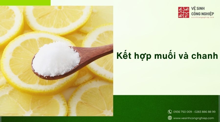 Kết hợp muối và chanh để tẩy vết máu trên nệm