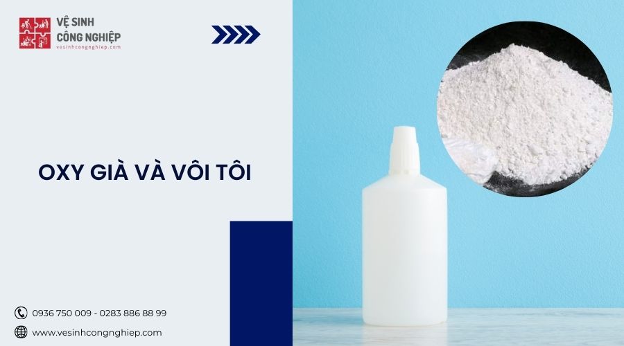 Cách tẩy sàn nhà vệ sinh bằng oxi già và vôi tôi