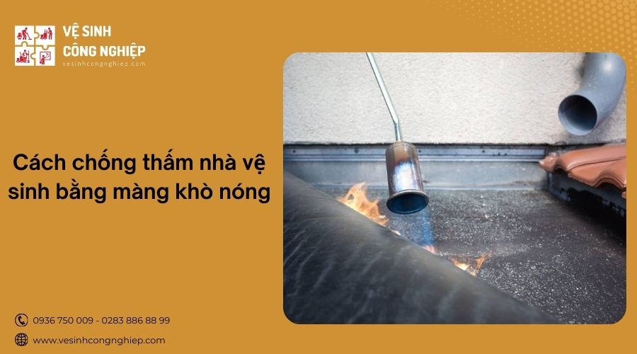 Chống thấm nhà vệ sinh bằng màng khò nóng