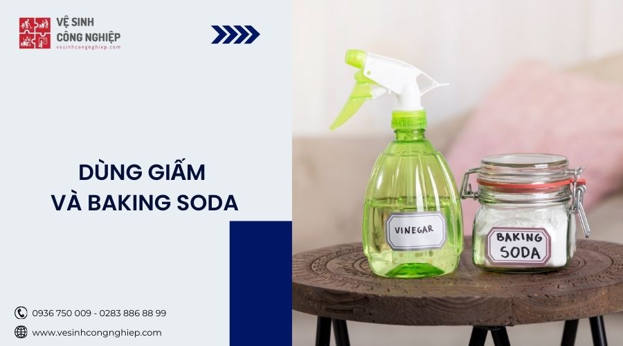 Cách tẩy sàn nhà vệ sinh bằng giấm và Baking Soda