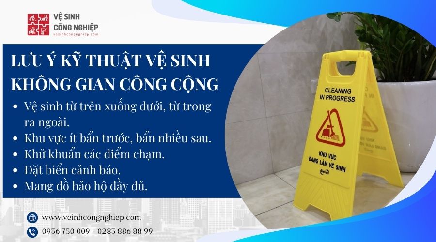 Kỹ thuật vệ sinh không gian công cộng