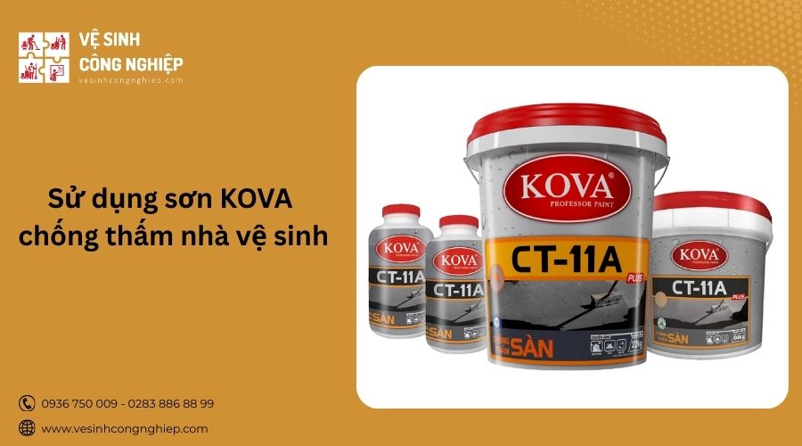 Sơn KOVA giúp chống thấm nhà vệ sinh