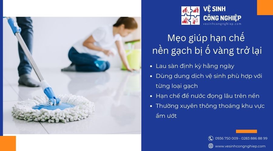 Mẹo giữ cho nền gạch luôn sạch sẽ, sáng bóng