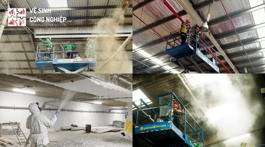 Vệ sinh trần nhà xưởng chuyên nghiệp