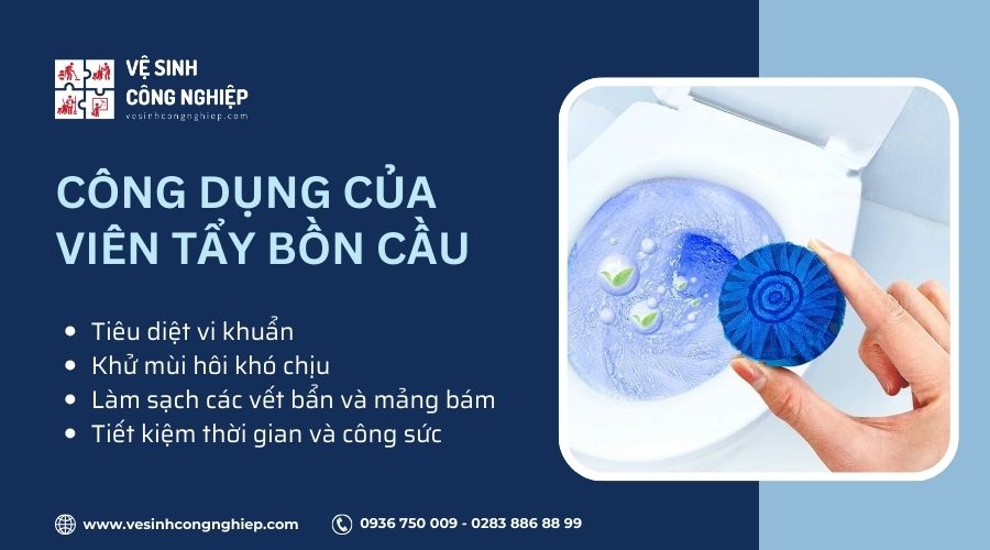 Công dụng của viên tẩy bồn cầu
