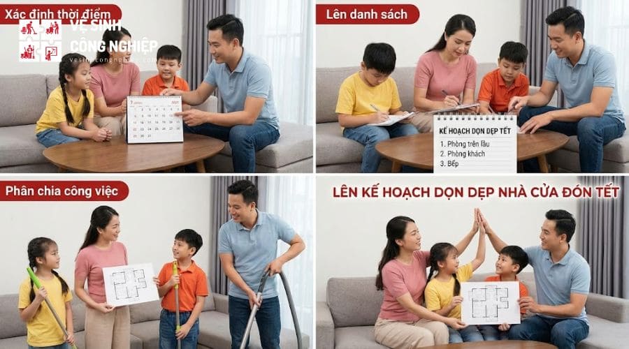 Lên kế hoạch dọn nhà đón Tết