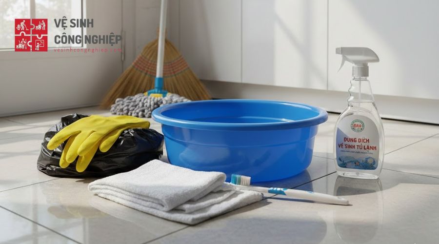 Dụng cụ vệ sinh tủ lạnh