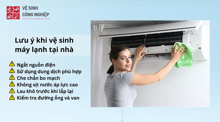Những điều cần lưu ý khi vệ sinh máy lạnh tại nhà