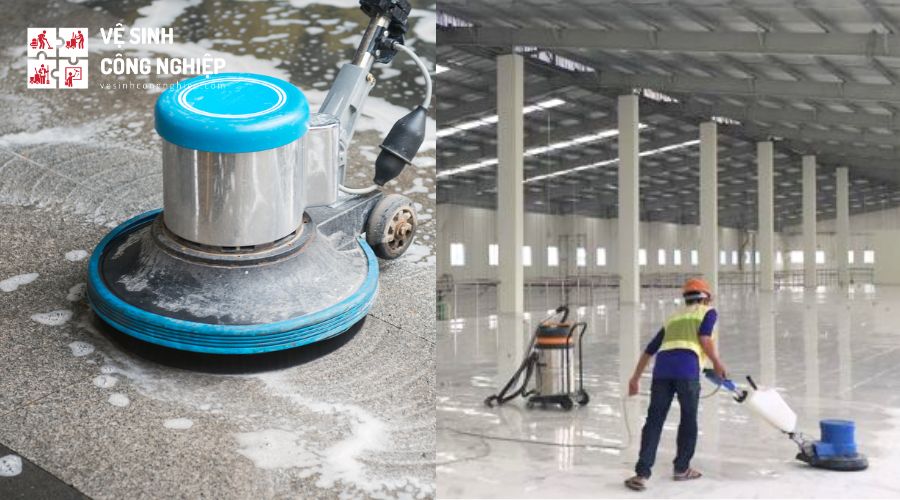 Dịch vụ chà sàn sáng bóng như mới