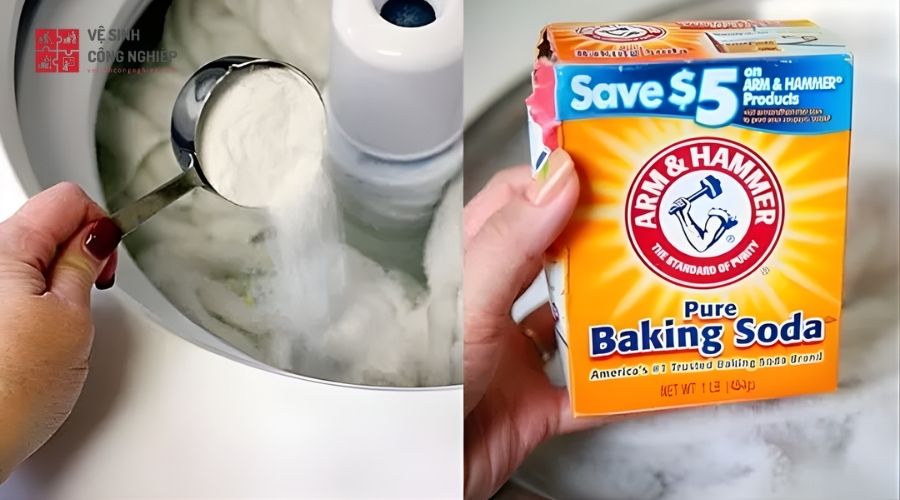 Tẩy áo trắng bằng baking soda