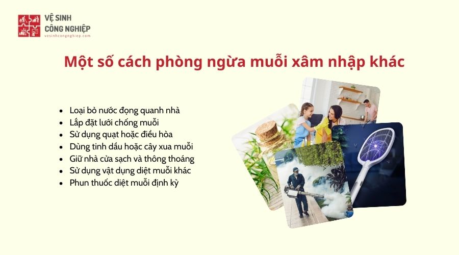 Một số cách phòng ngừa muỗi xâm nhập khác