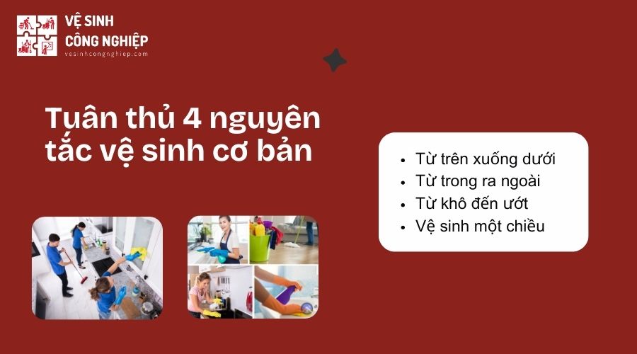 Tuân thủ 4 nguyên tắc vệ sinh cơ bản