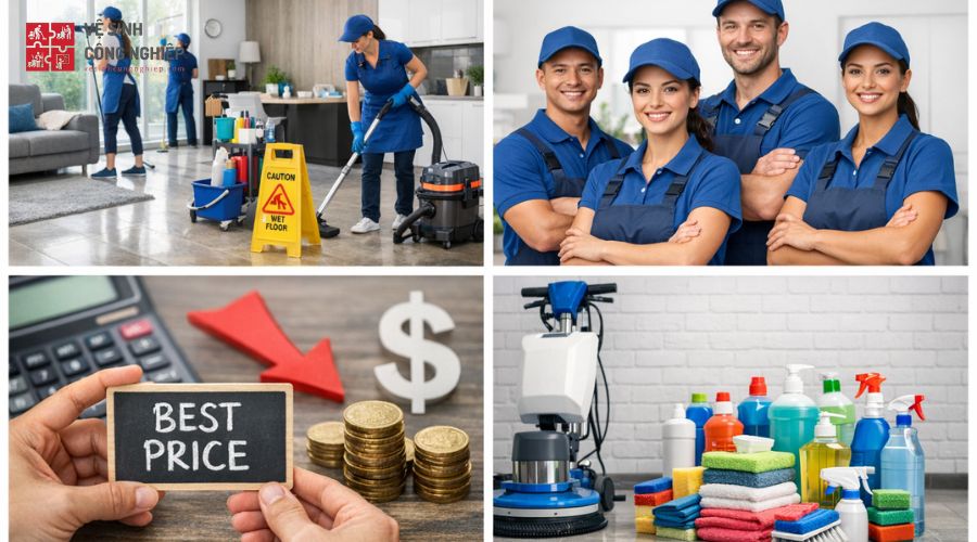 Dịch vụ dọn vệ sinh nhà cửa tại quận Bình Thạnh - Vệ Sinh Năm Sao