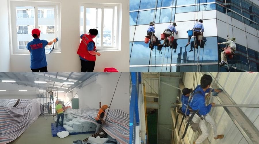 Những hạng mục vệ sinh công nghiệp